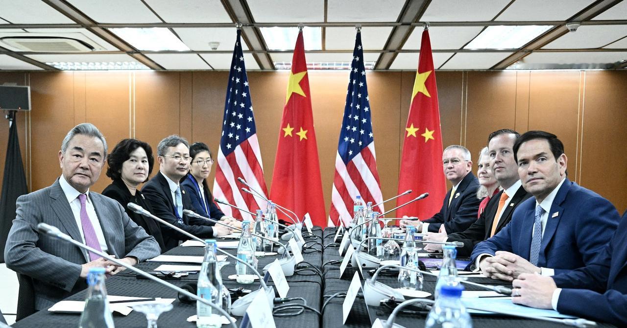中美外长谈了90分钟，鲁比奥会后把三张硬牌摆上桌：台湾、日本、菲律宾。口风明显偏