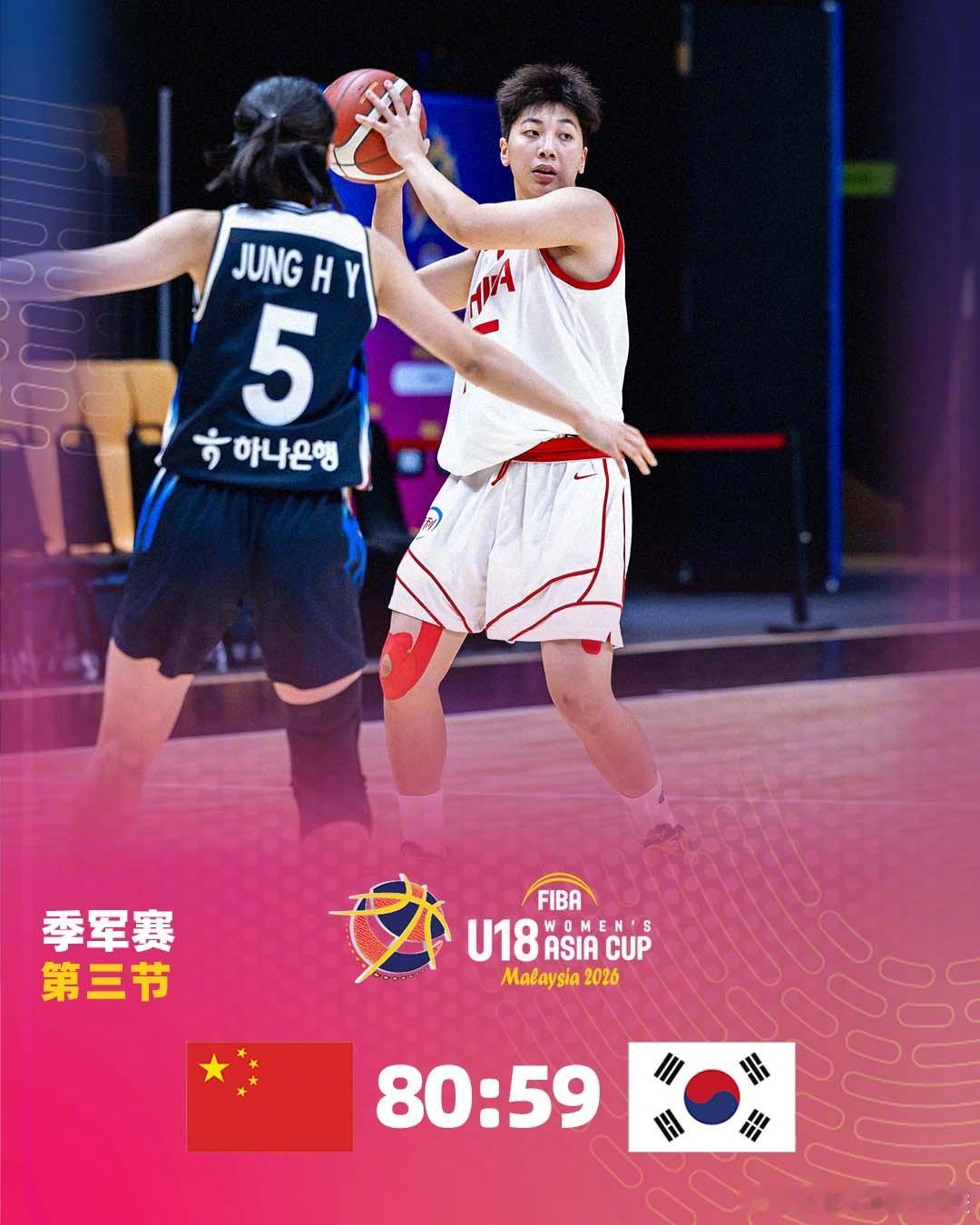 2026女篮FIBAU18亚洲杯 第6️⃣比赛日季军赛 🇨🇳中国队VS 韩国