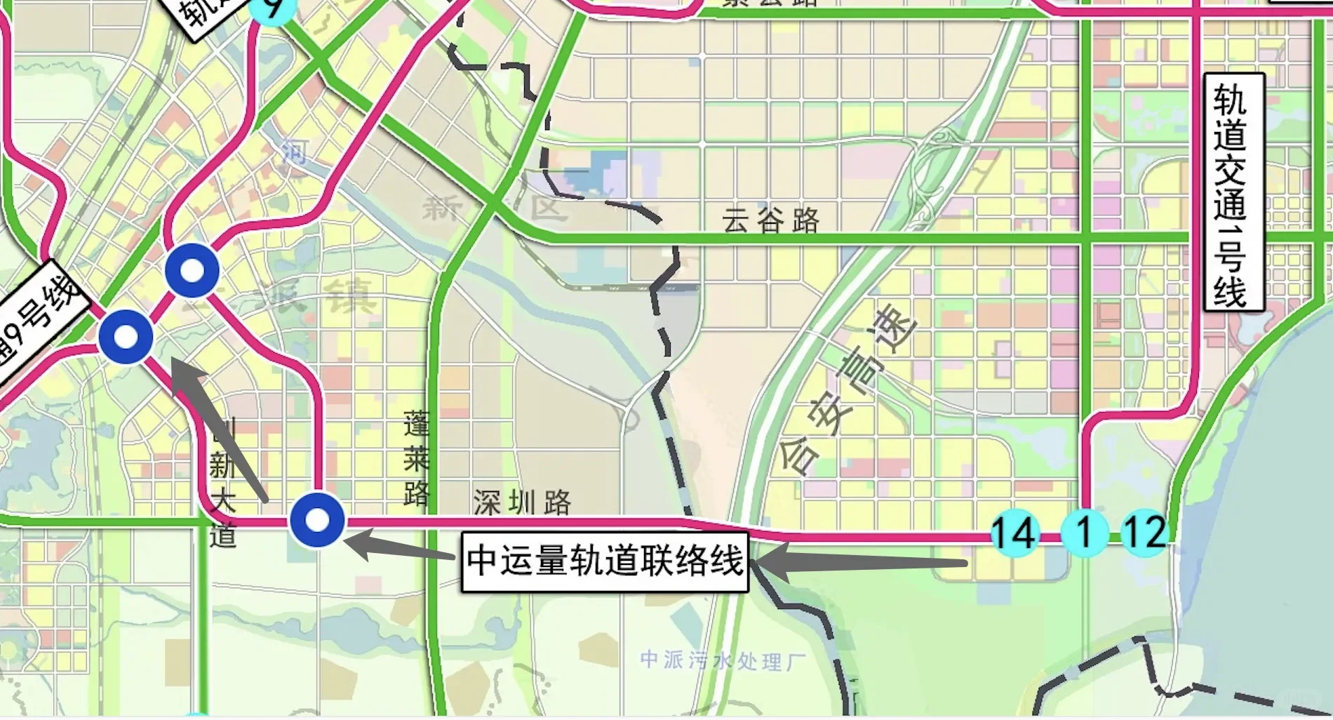 肥西县将新增一条中运量轨道联络线。