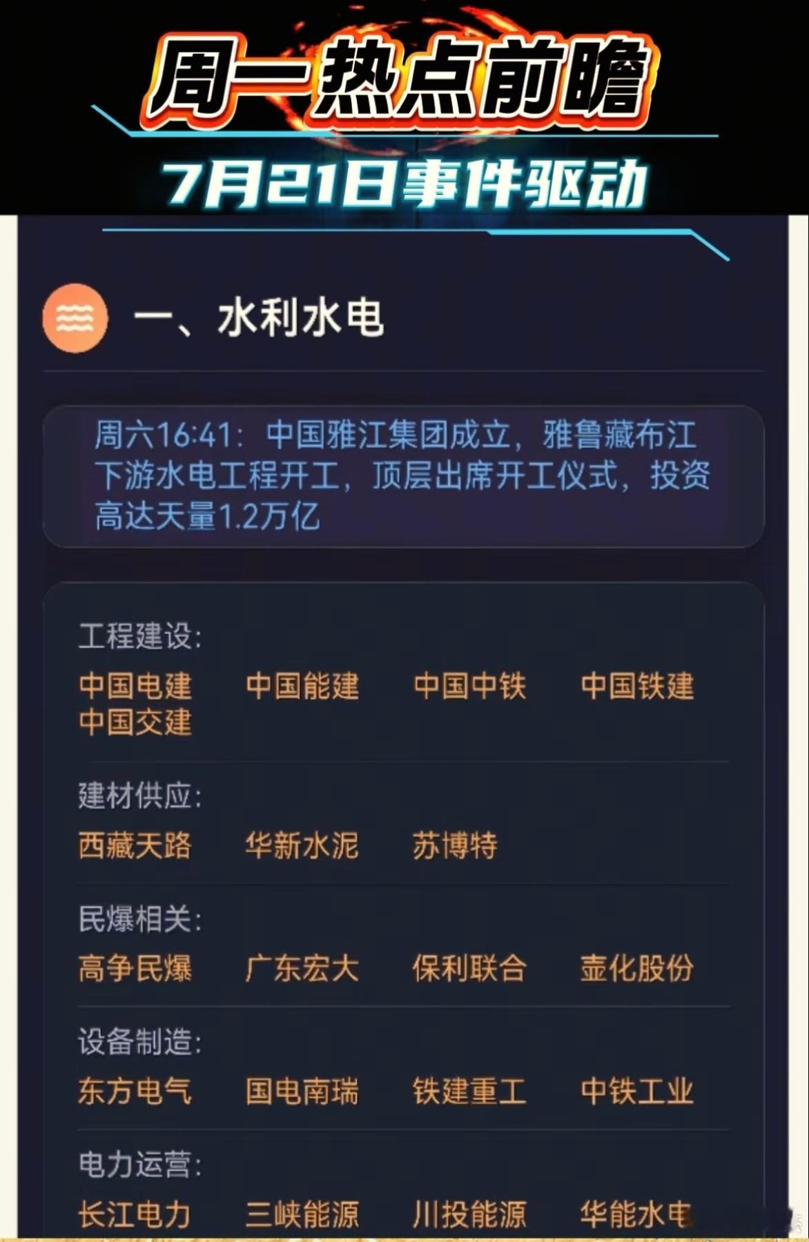 周末热点事件一览表，消息股大涨大卖别追涨，熟悉了解一下可以的，以防备用。a股 ​