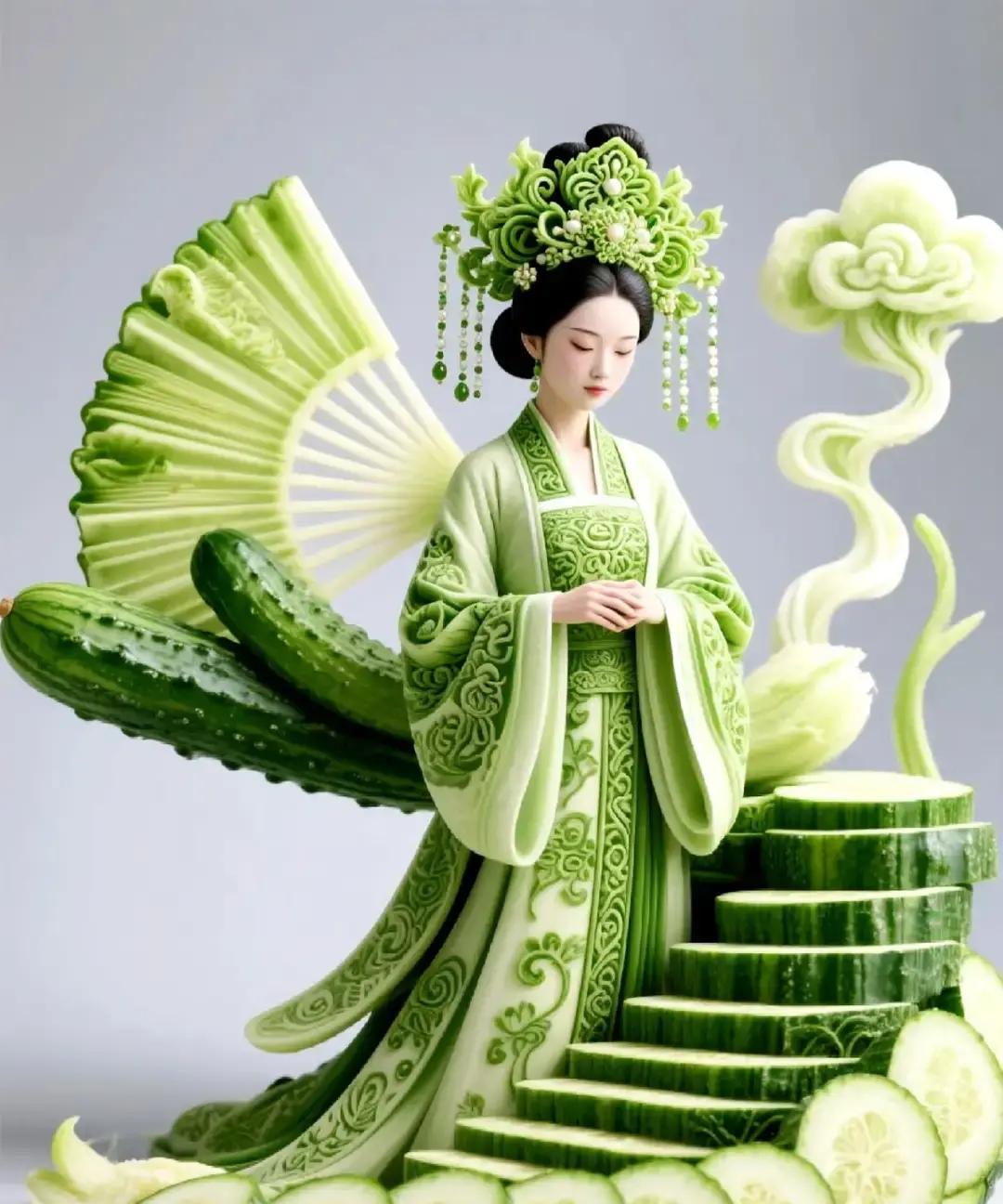 刷到“第一眼看到黄瓜还是女子”那张图，我愣了两秒，选了黄瓜。

评论区里全在自我