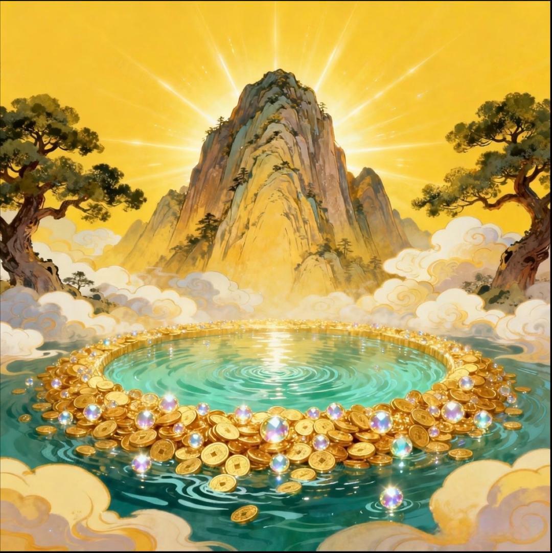 “日照金山·财富满仓…”
传统文化 绘画