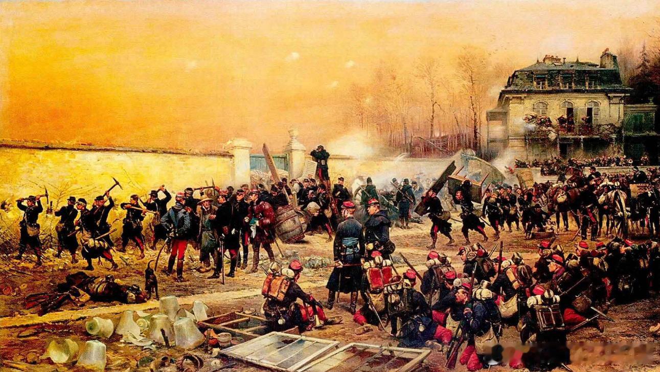 1870年11月29日至12月3日de Champigny尚皮尼战役，法国被围困