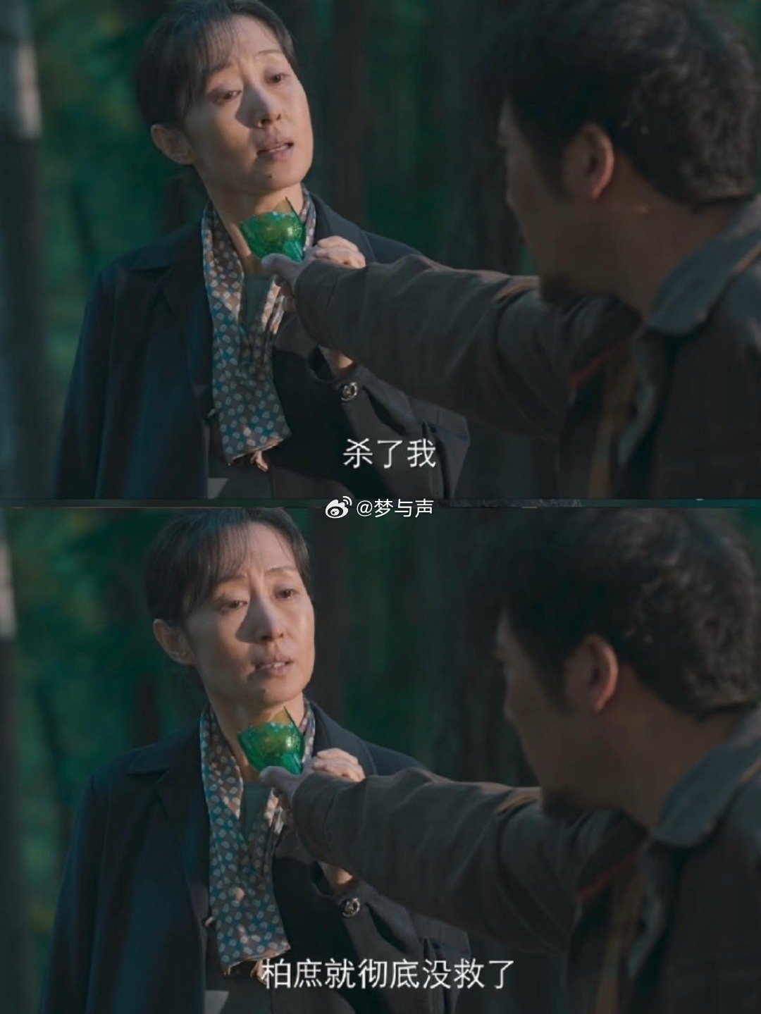 刘敏涛拍完30集被扶着走隐身的名字 难怪《隐身的名字》30集这段戏这么有感染力，