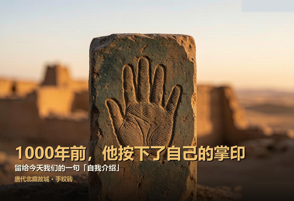 1000多年前，一位无名工匠把自己的手印，留给了今天的我们
今天央视《文博日历》