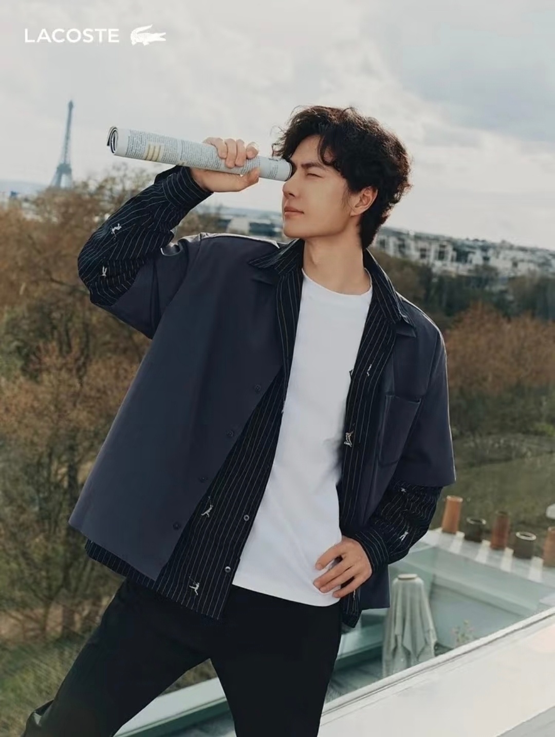 王一博新图，Lacoste会拍多拍