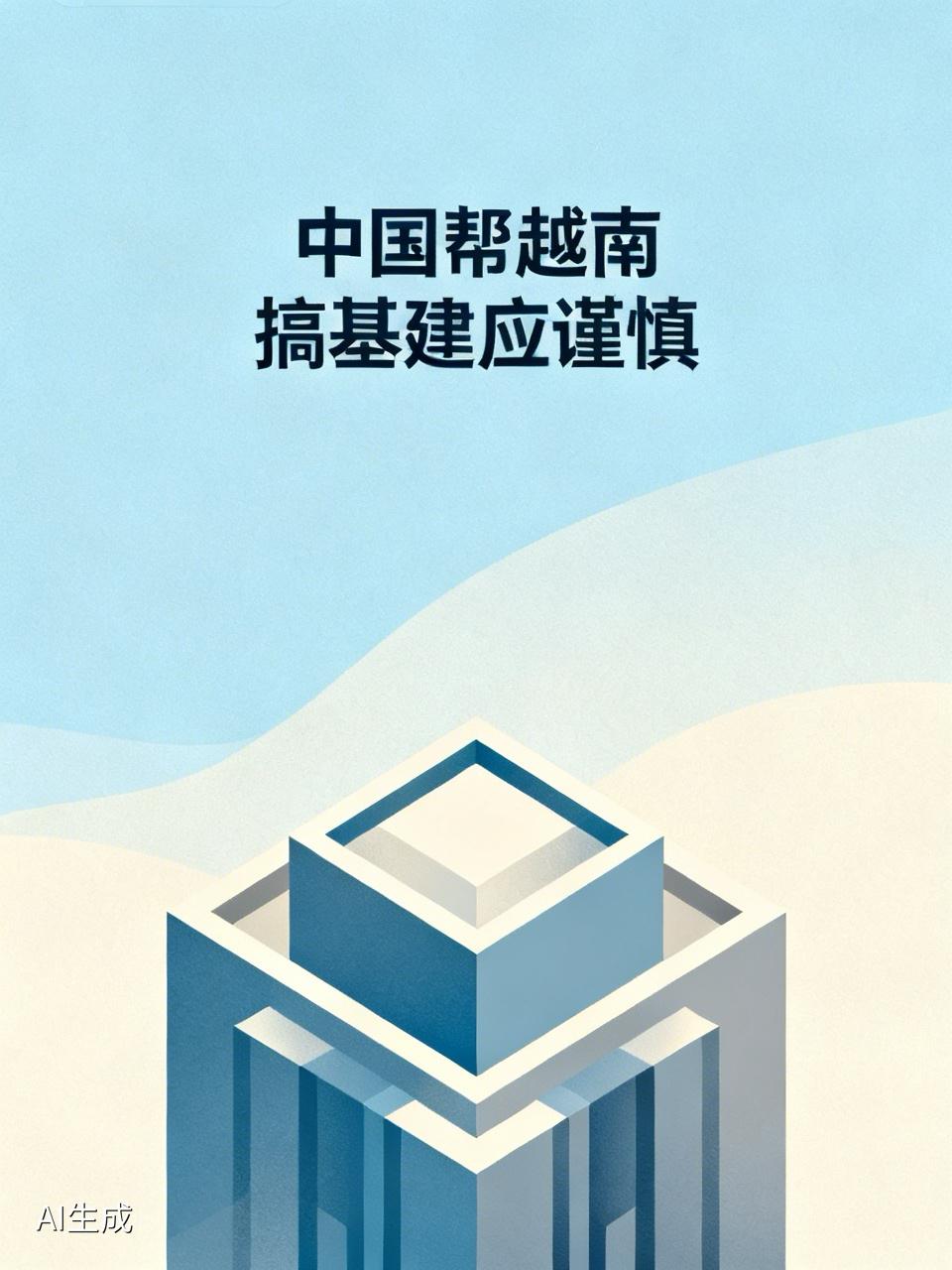 中国帮越南搞基建确实得谨慎。就拿修高铁来说，越南国会2024年11月批准南北高铁