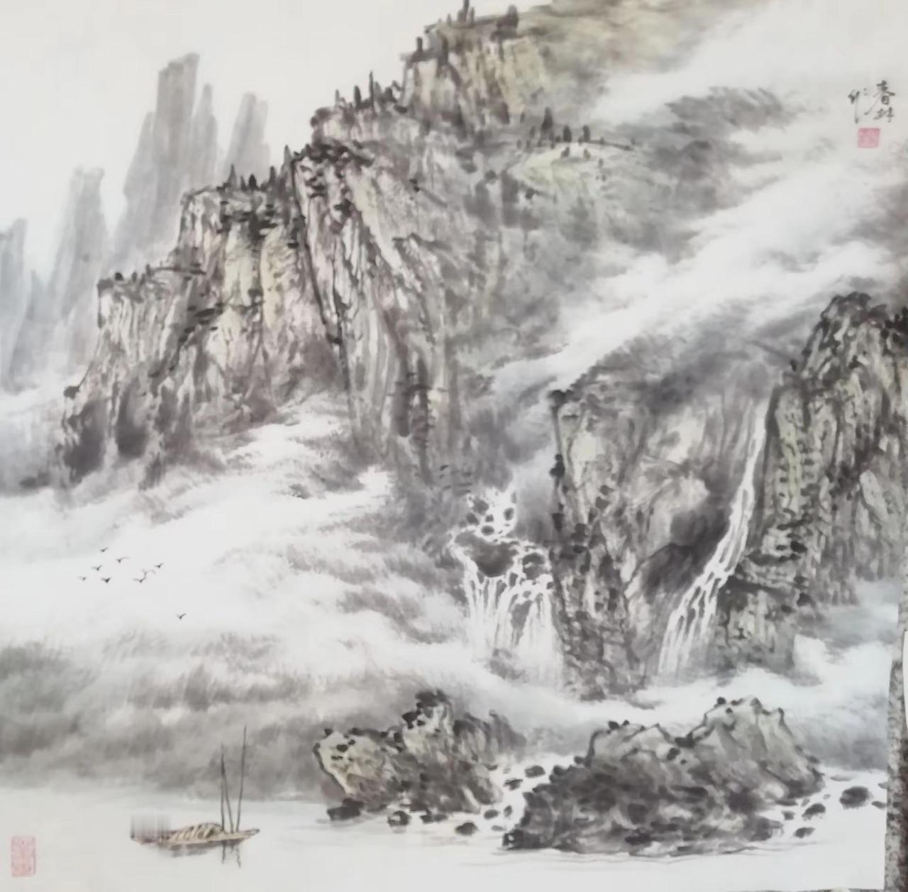 蒋春林书画      （云之南155）感受国画的意境之美 创作者中心