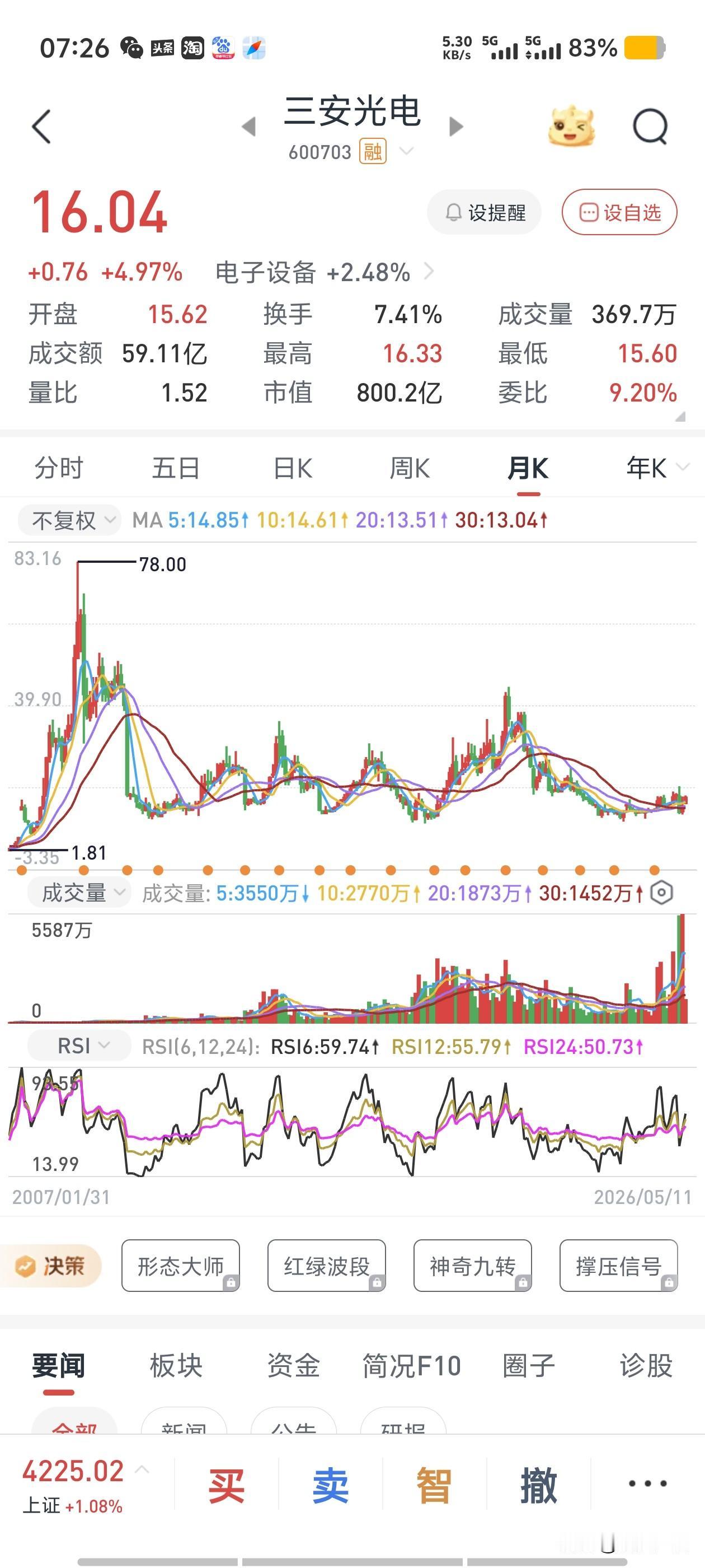 最近关注光通信这个赛道，我们就不时看到三安光电这个公司的一些信息，也对它很感兴趣