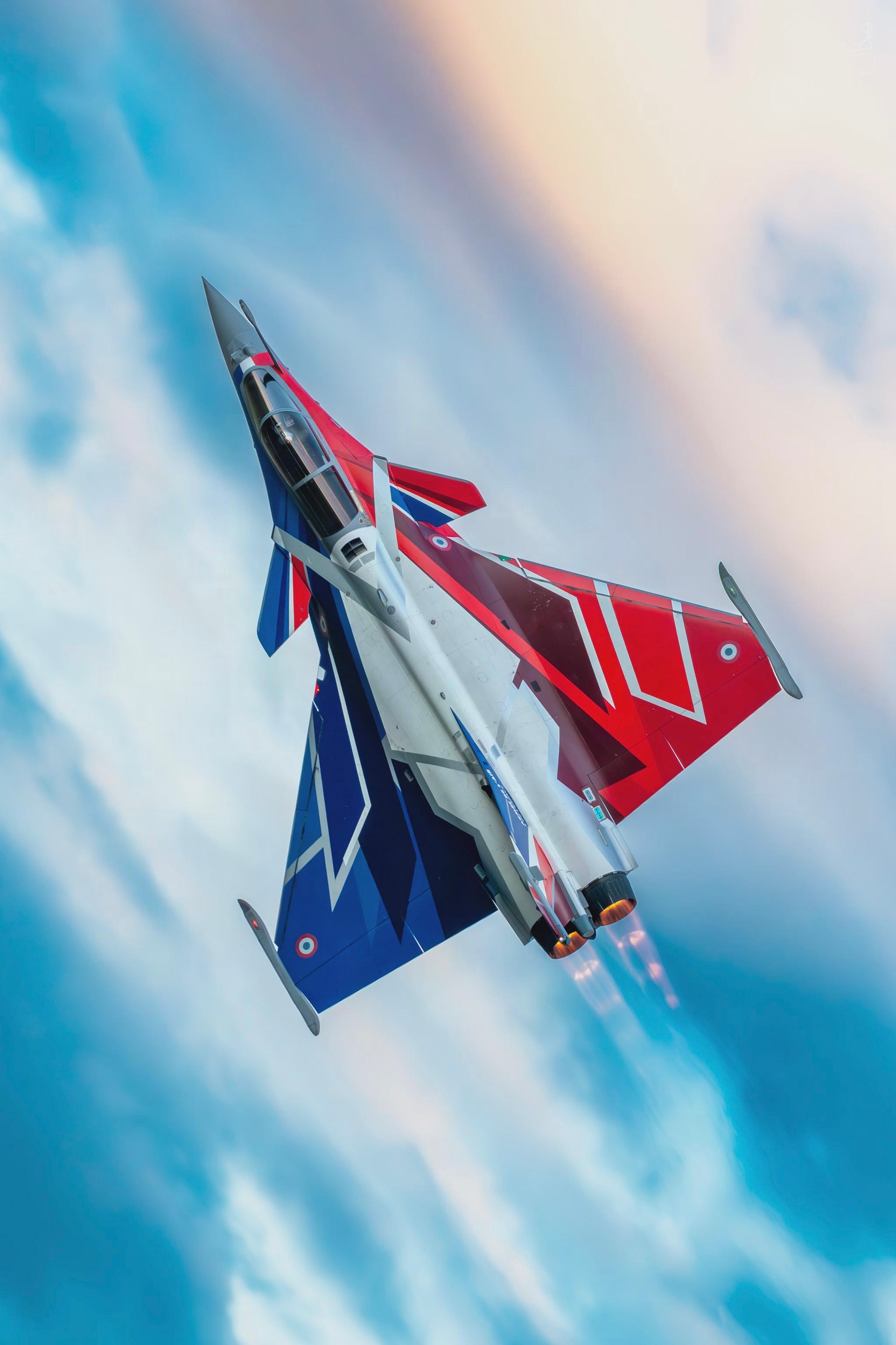 今日阵风 早安 Rafale Solo Display 2025万蝶 机背视角截