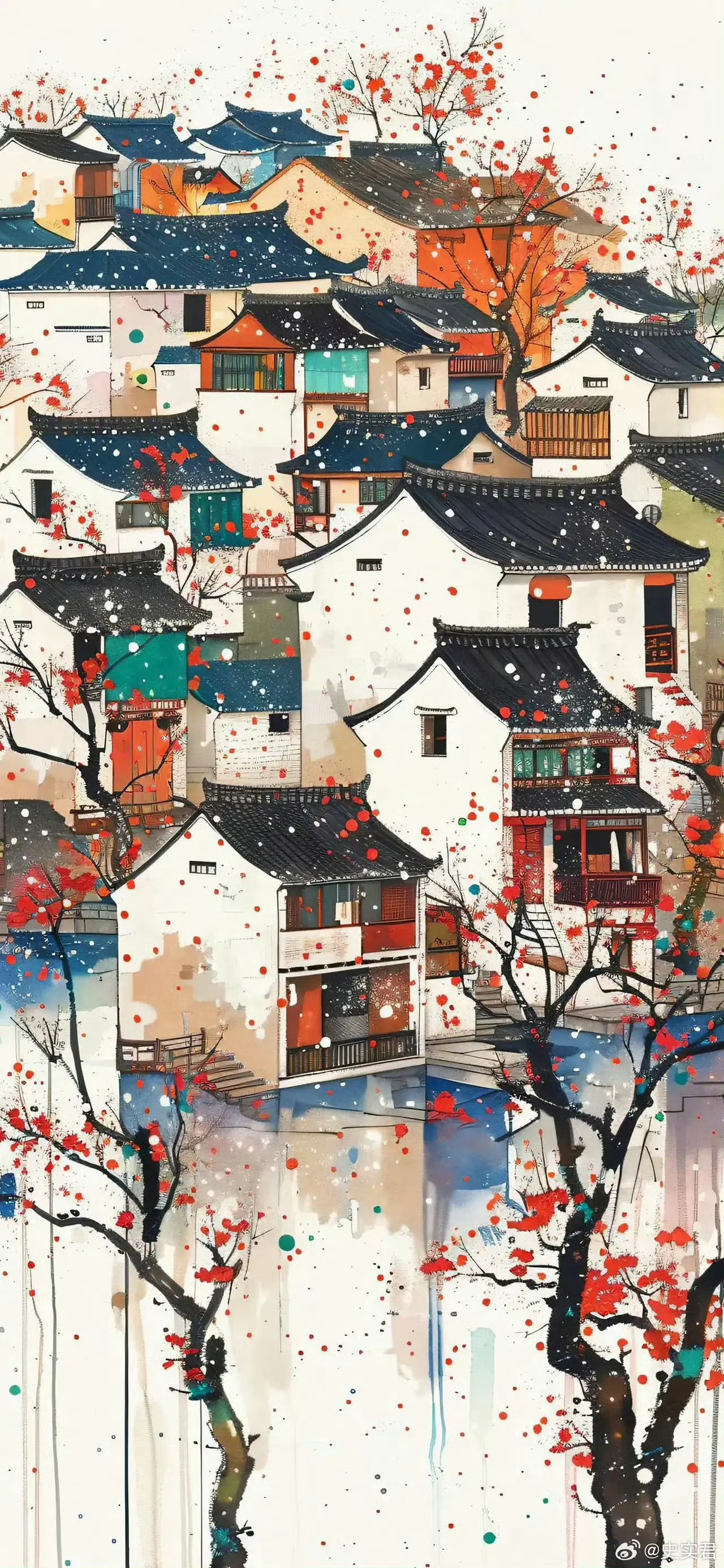 青瓦白墙， 如痴如醉