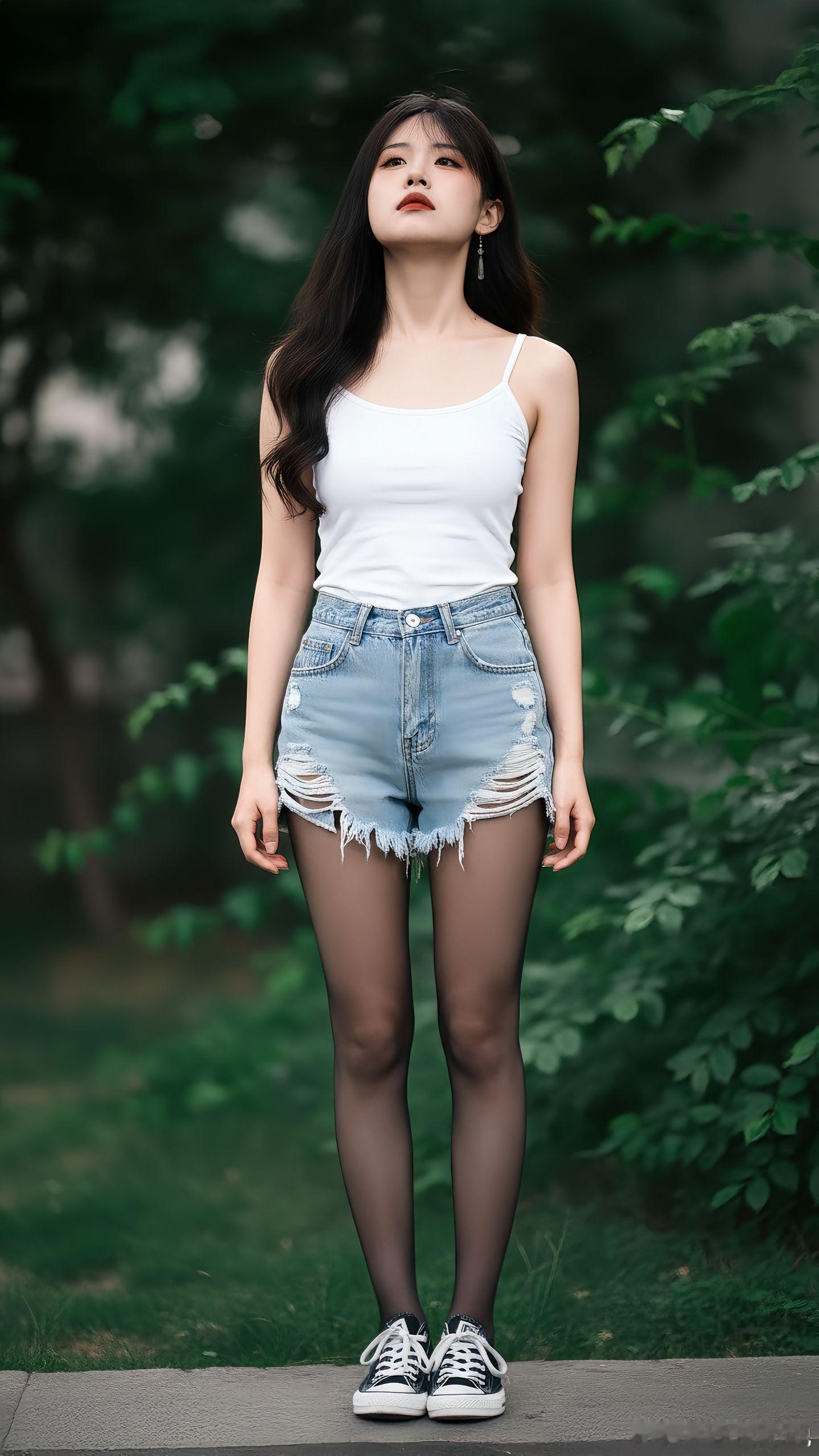 街拍 好看的姑娘美女绘梦长廊