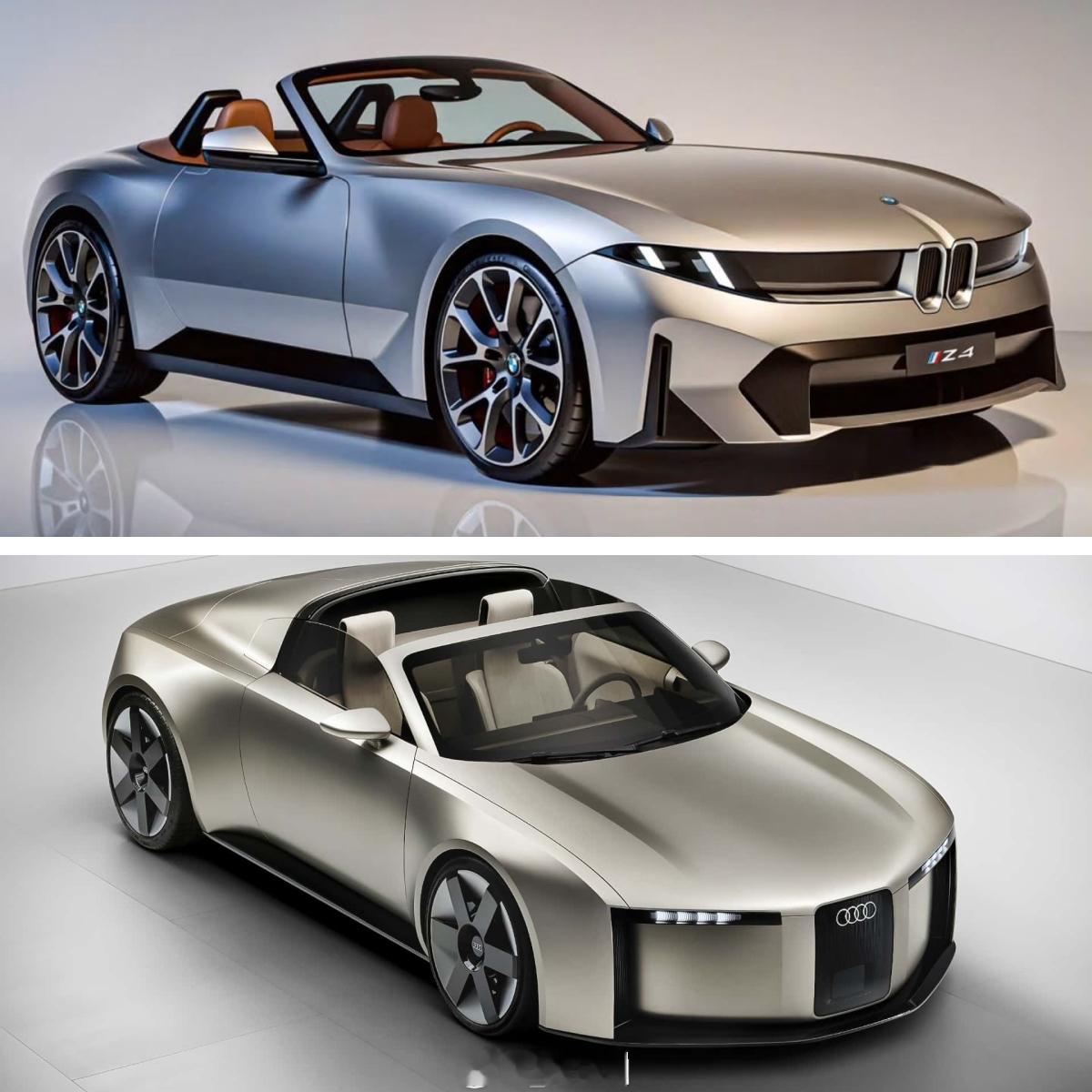 奥迪宝马 奥迪TT和宝马Z4未来都将由纯电车型继任，哪家的新设计语言更好看一些