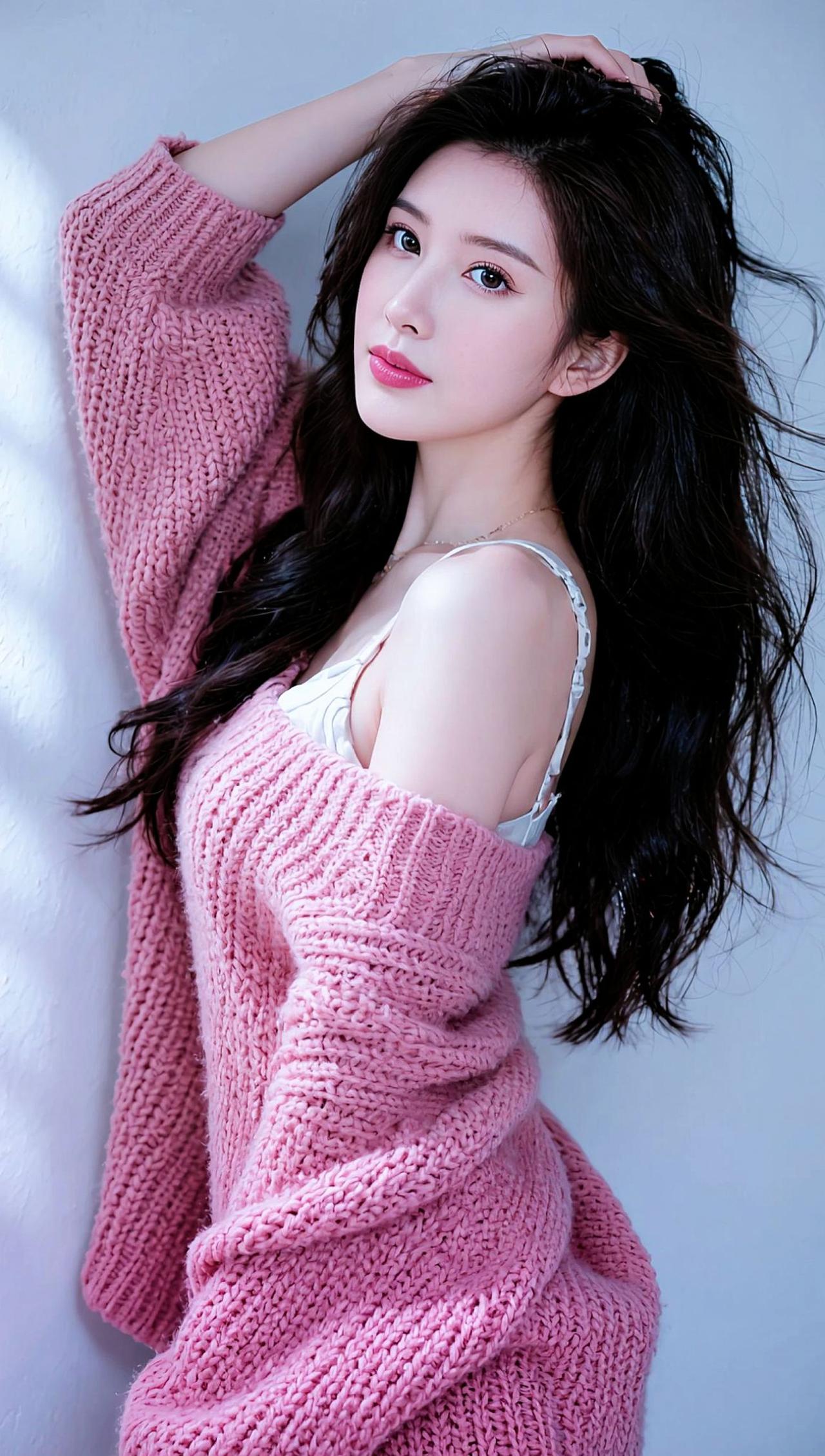 相遇总有原因,不是恩赐就是教训。AI柔粉质感写真 随变ai随便玩 仙女穿搭 甜美