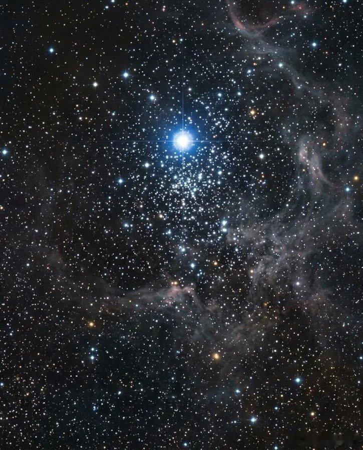 R136a1 是一颗宇宙重量级巨星——有史以来观测到的最庞大恒星之一——在大型麦