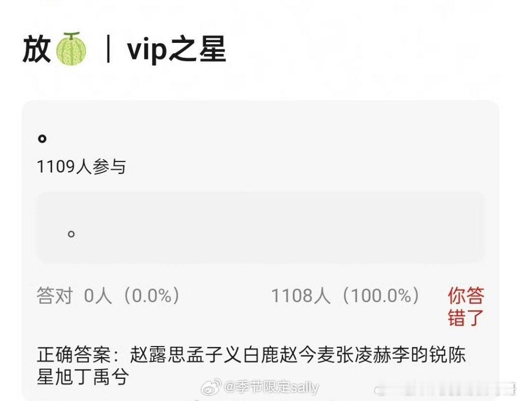 网传星光大赏 vip之星名单：赵露思 |  孟子义 | 白鹿 | 赵今麦 |  