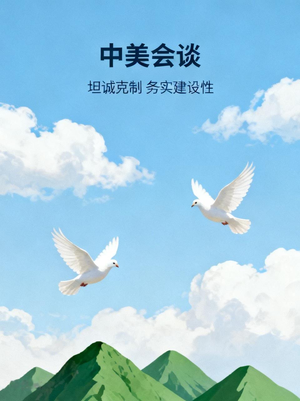 此次中美会谈整体氛围坦诚克制、务实有建设性，一改此前的紧张态势，给双边关系按下缓