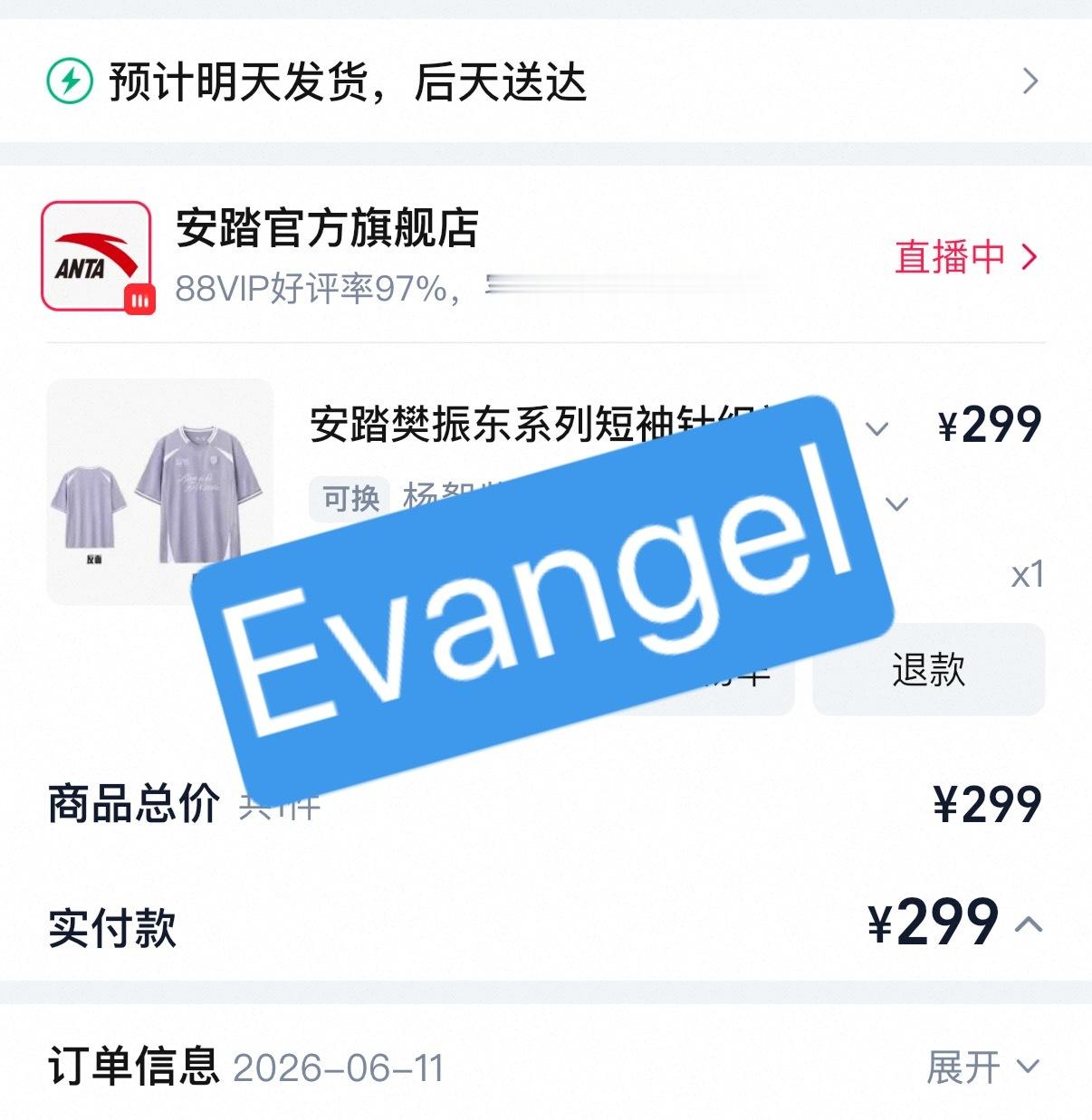 安踏樊振东系列 趁着大爆之前赶紧补买了紫色9248我来了