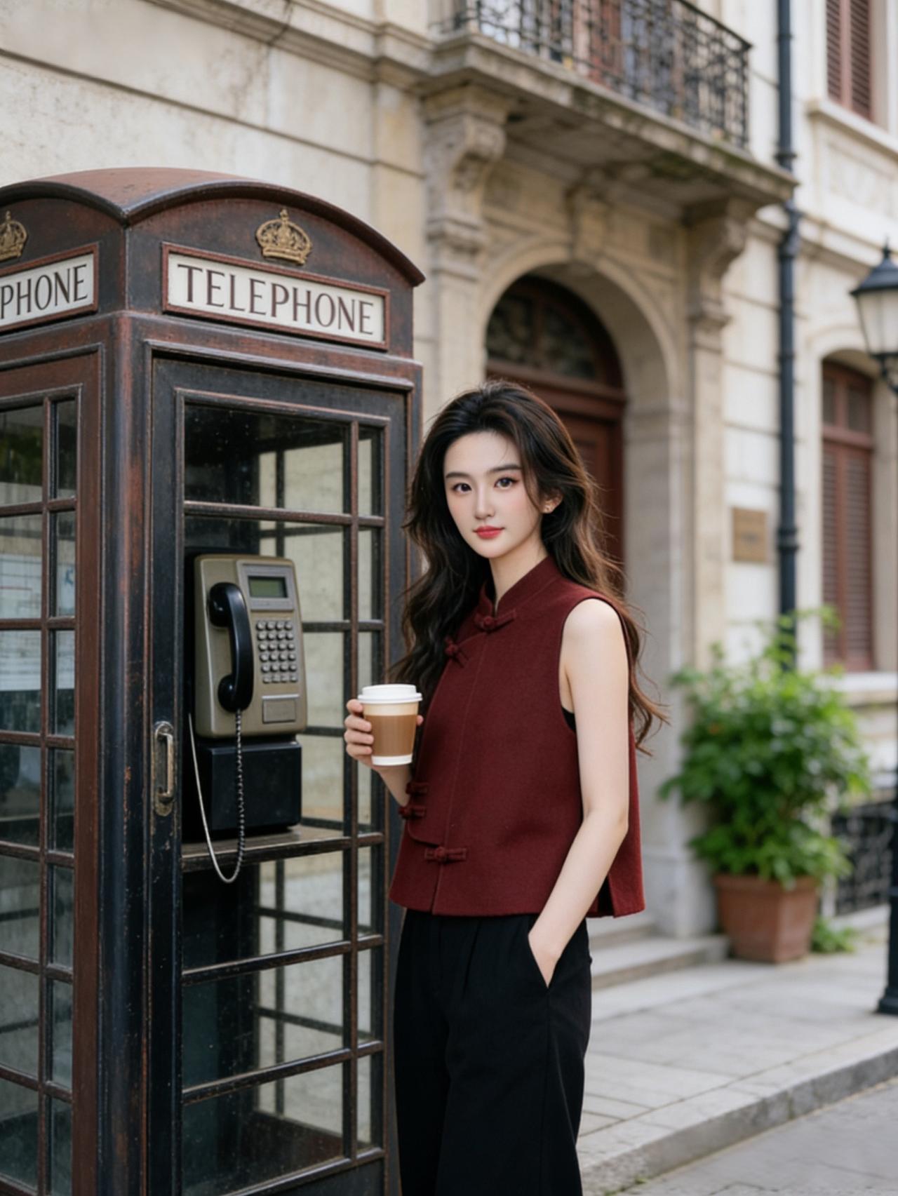 中式红色马甲新款接单 穿搭技巧 美女 日常