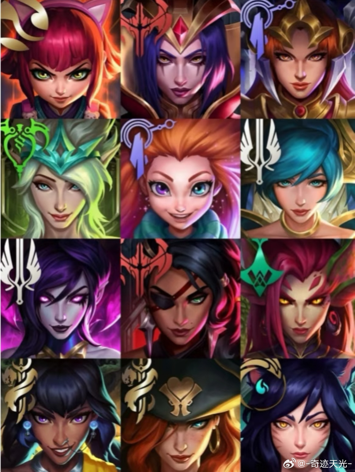 英雄联盟LOL女英雄证件照一览，你更喜欢哪一个 ​​​