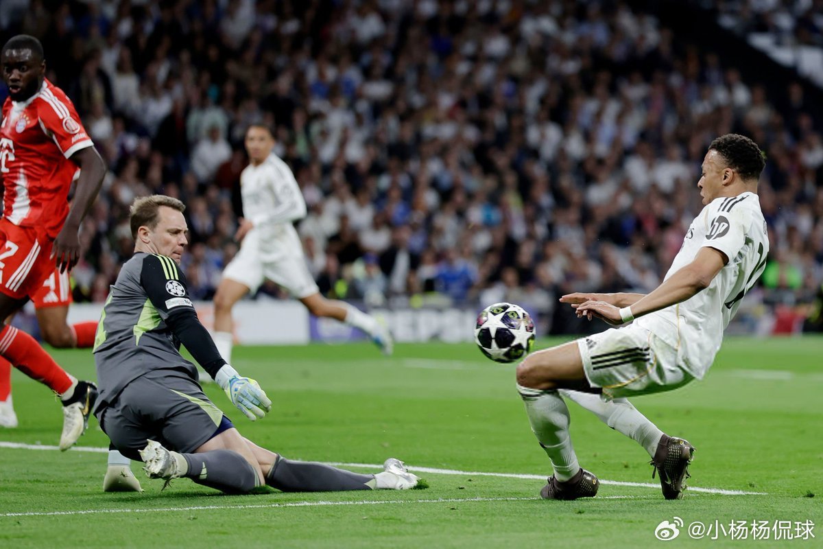 皇马vs拜仁Kylian Mbappé vs Manuel Neuer 