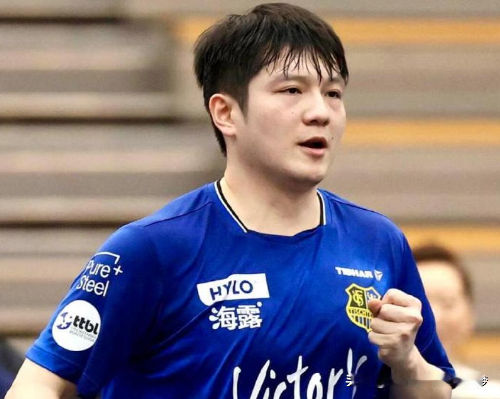 樊振东北京时间4月16日凌晨，2025-2026赛季德国乒乓球甲级联赛第21轮，