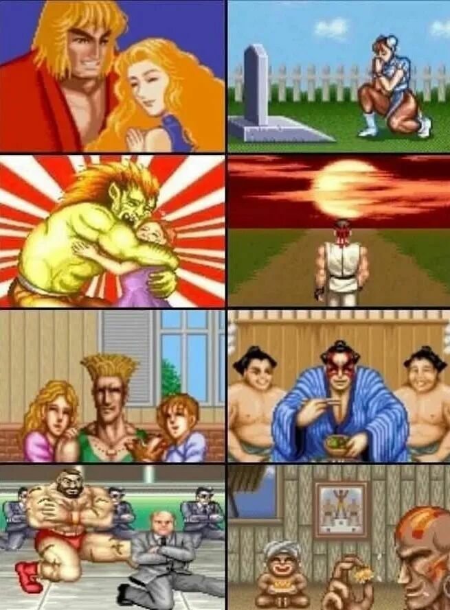 当年这些结局你都看全了吗（感觉男主角是最凄凉的） 