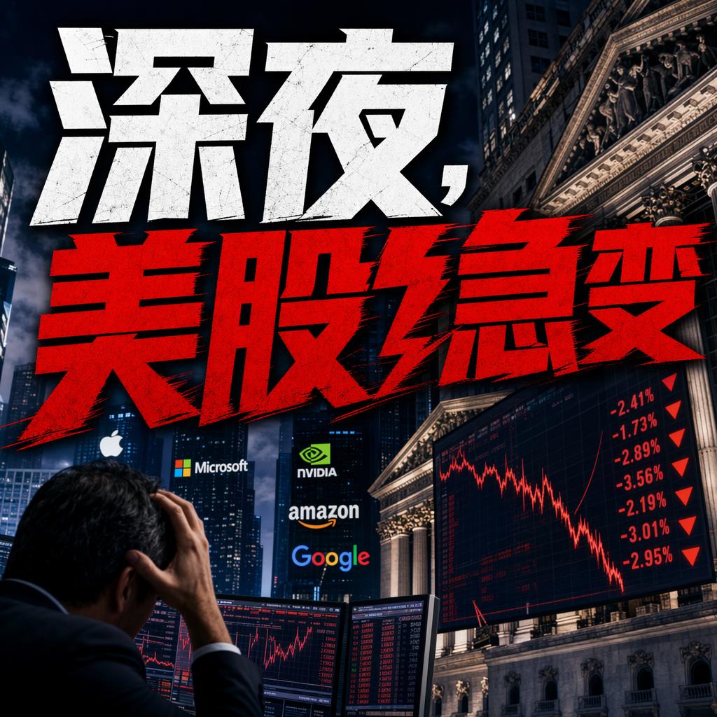 突发！美股深夜上演冰火两重天，AI硬件股遭血洗，苹果却创下历史新高。
北京时间7