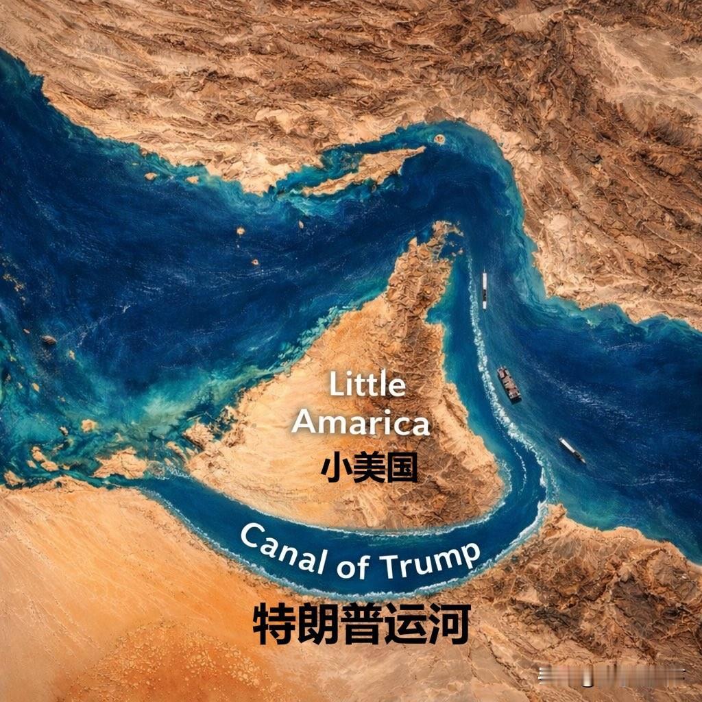 有伊朗人给特朗普出了个好点子，说美国人喜欢在别国开凿运河，特朗普就说巴拿马运河是