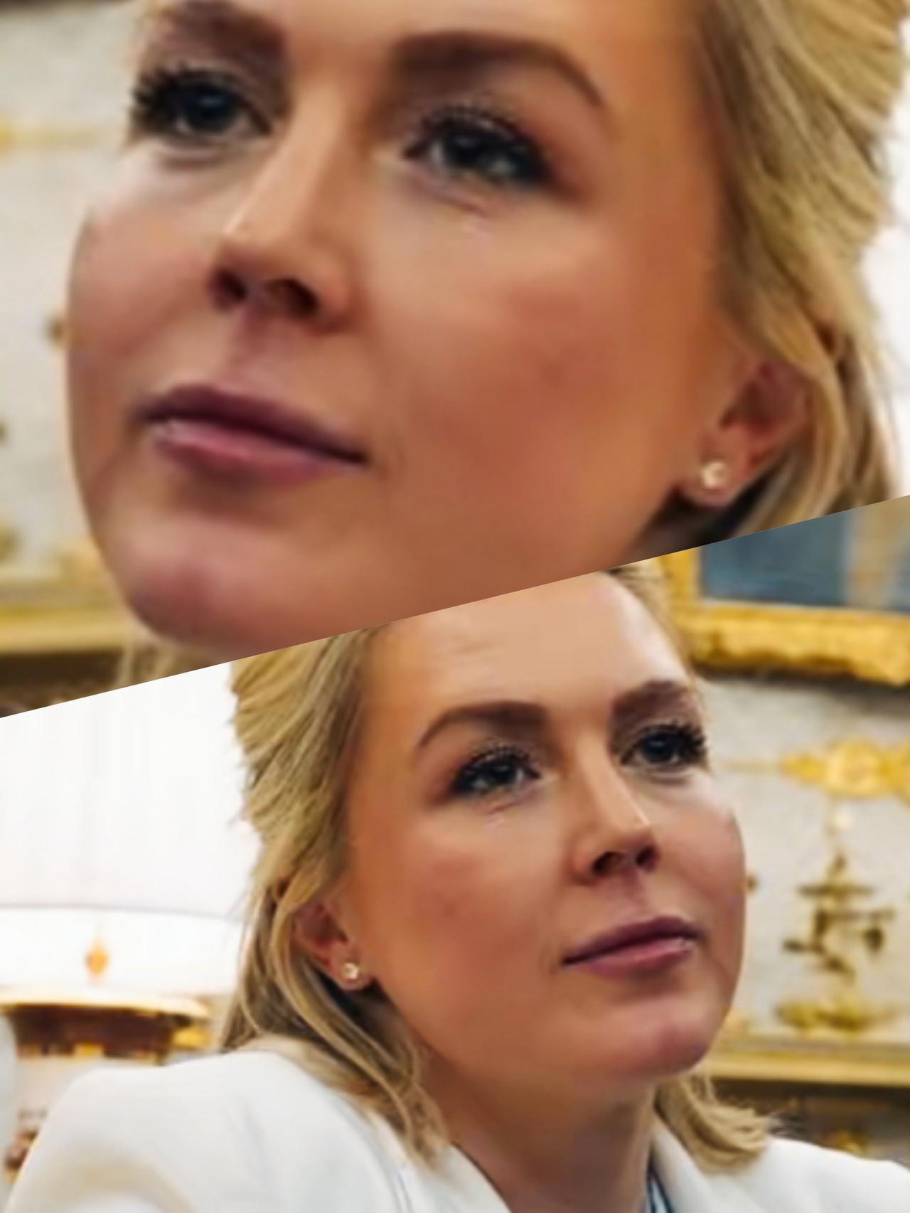 卡罗琳这是听到特朗普对自己的评价以后，整个人都变的这么憔悴了吗？
卡罗琳面对特朗