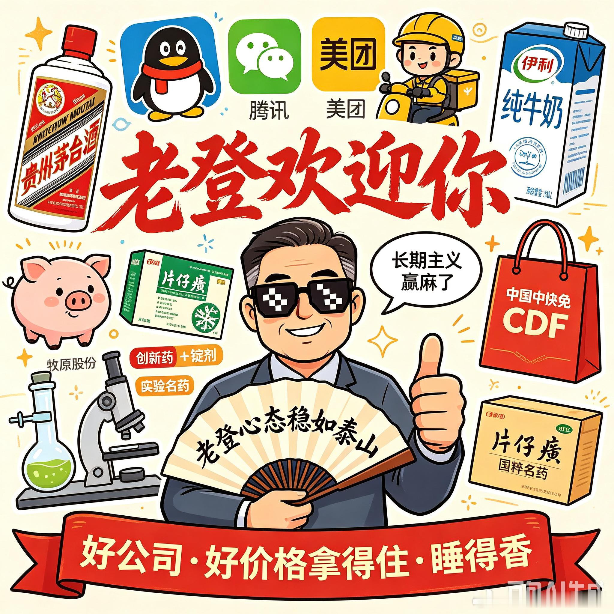 老登欢迎你！老登心态稳如泰山。好公司、好价格、拿得住、睡得香！既然青春留不住，不
