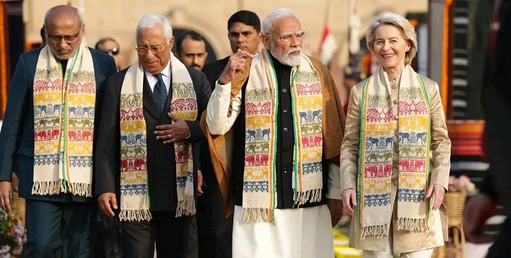 印度和欧盟达成自贸协定，那俄罗斯的石油好卖了，印度这个中间商会赚的盆满钵满。
美