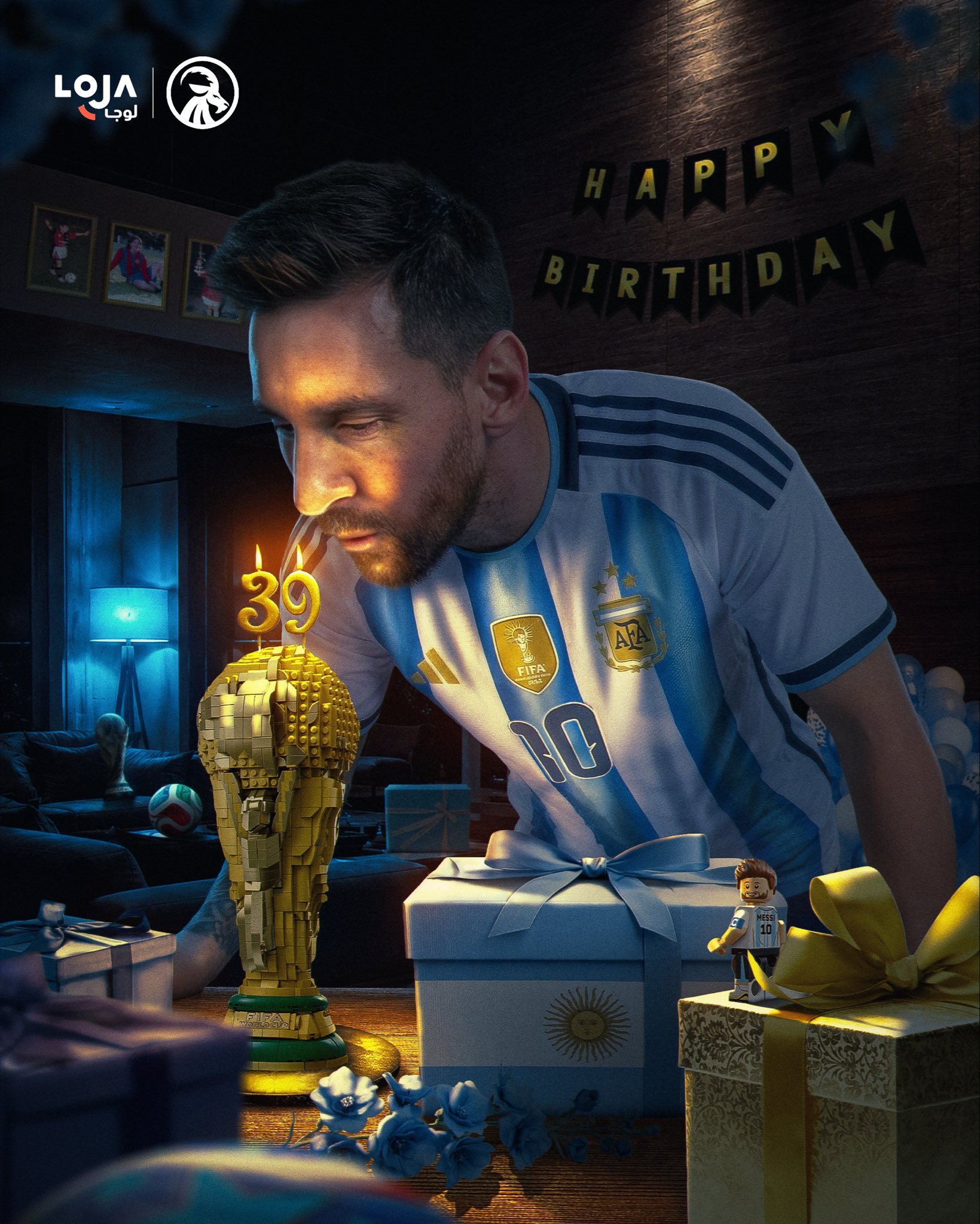 梅西39岁生日快乐 世界杯射手王世界杯助攻王世界杯金球王生日快乐🎂🎁梅西