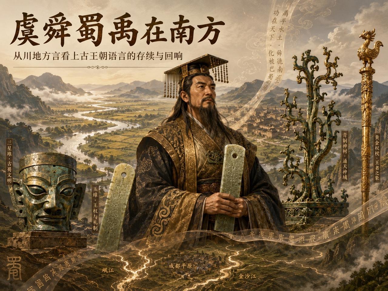 虞舜蜀禹在南方：从川地方言听见上古王朝的回响

作者：翁卫和

研究中华文明起源