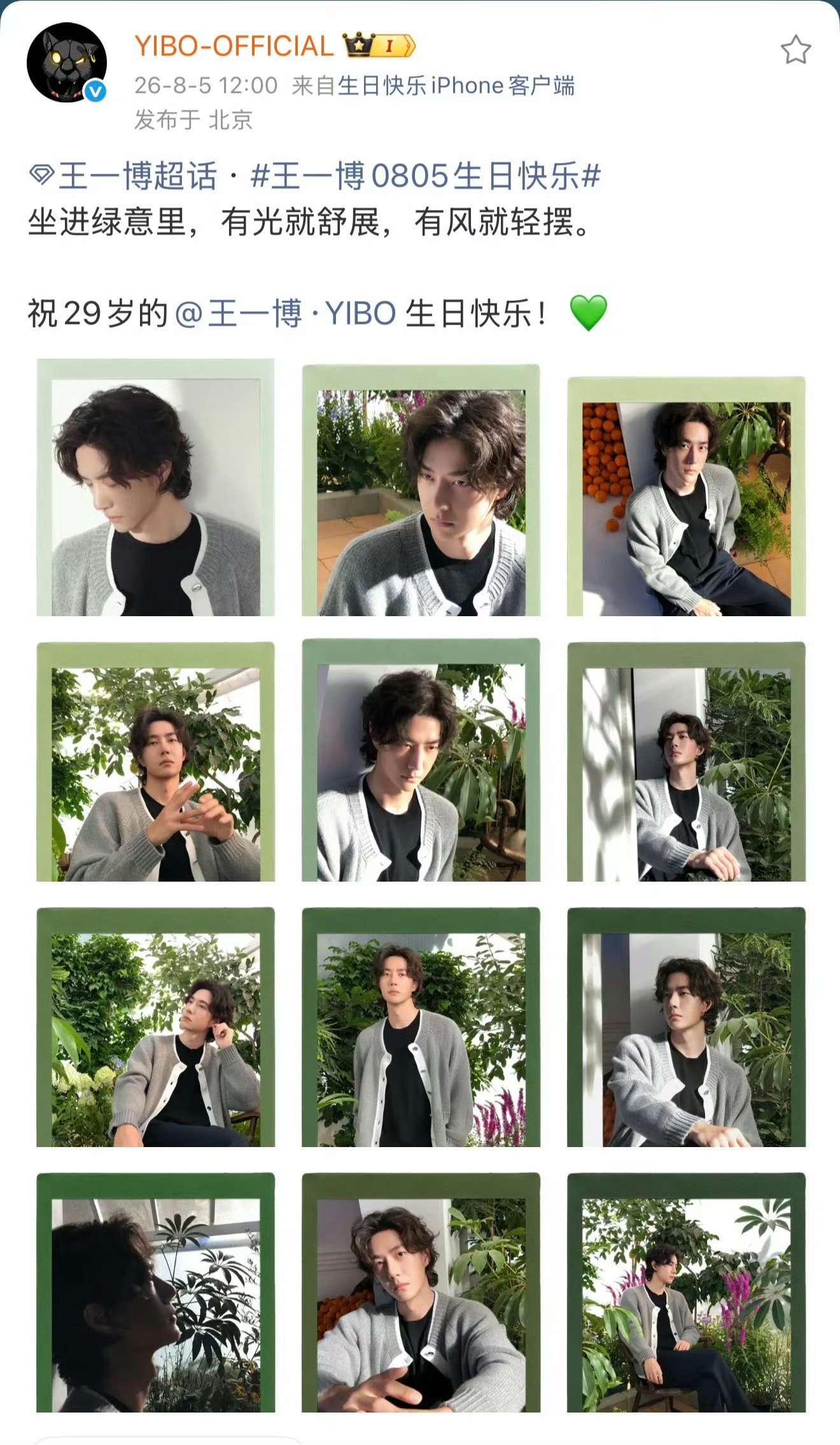 突然发现这些框框是各种各样的绿，所以赛车场托姐们各种各样的绿色，王一博都看进心里
