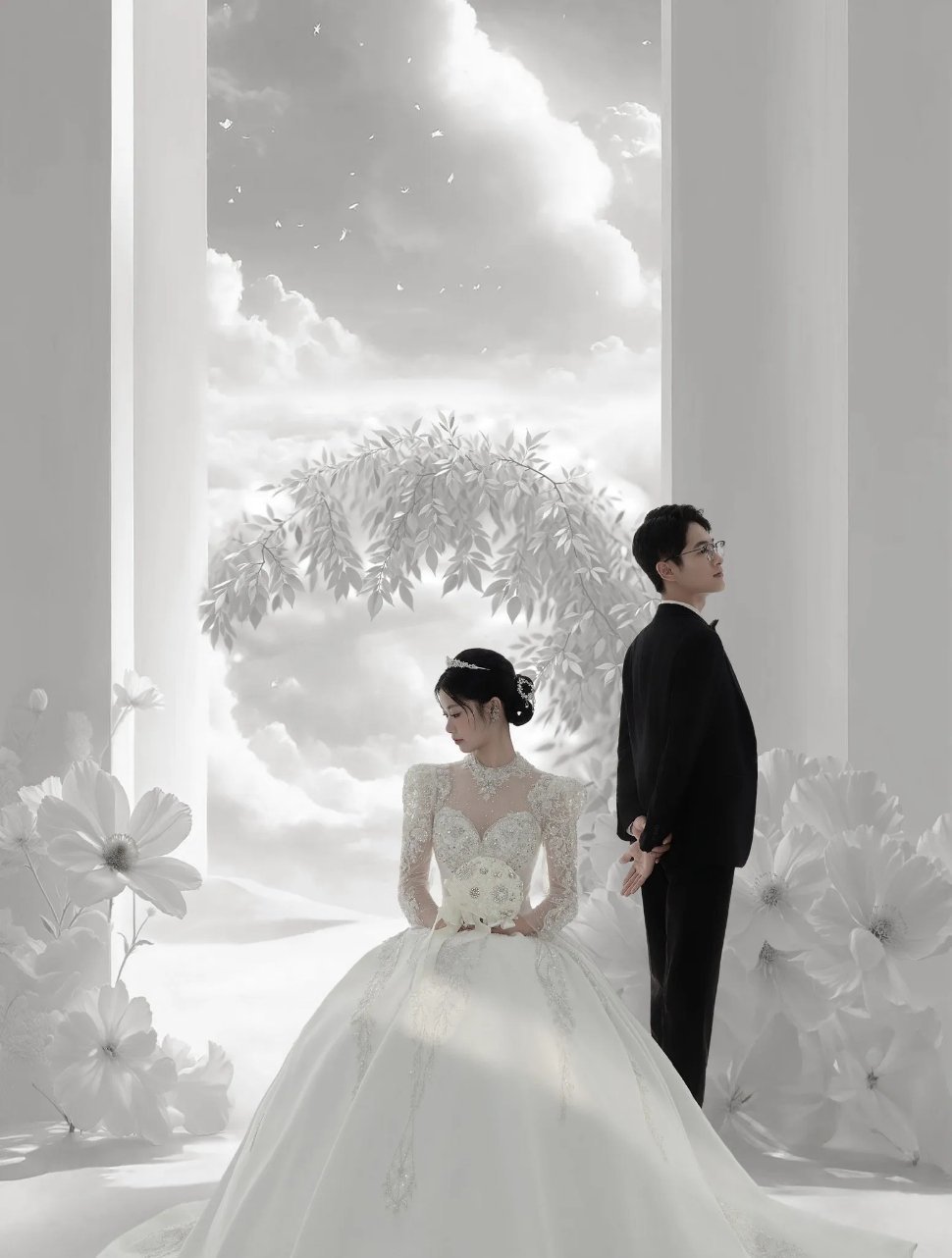 人工智能冲击婚纱影楼几十元AI婚纱照爆火，传统影楼遭降维打击！新人追求极致性价比