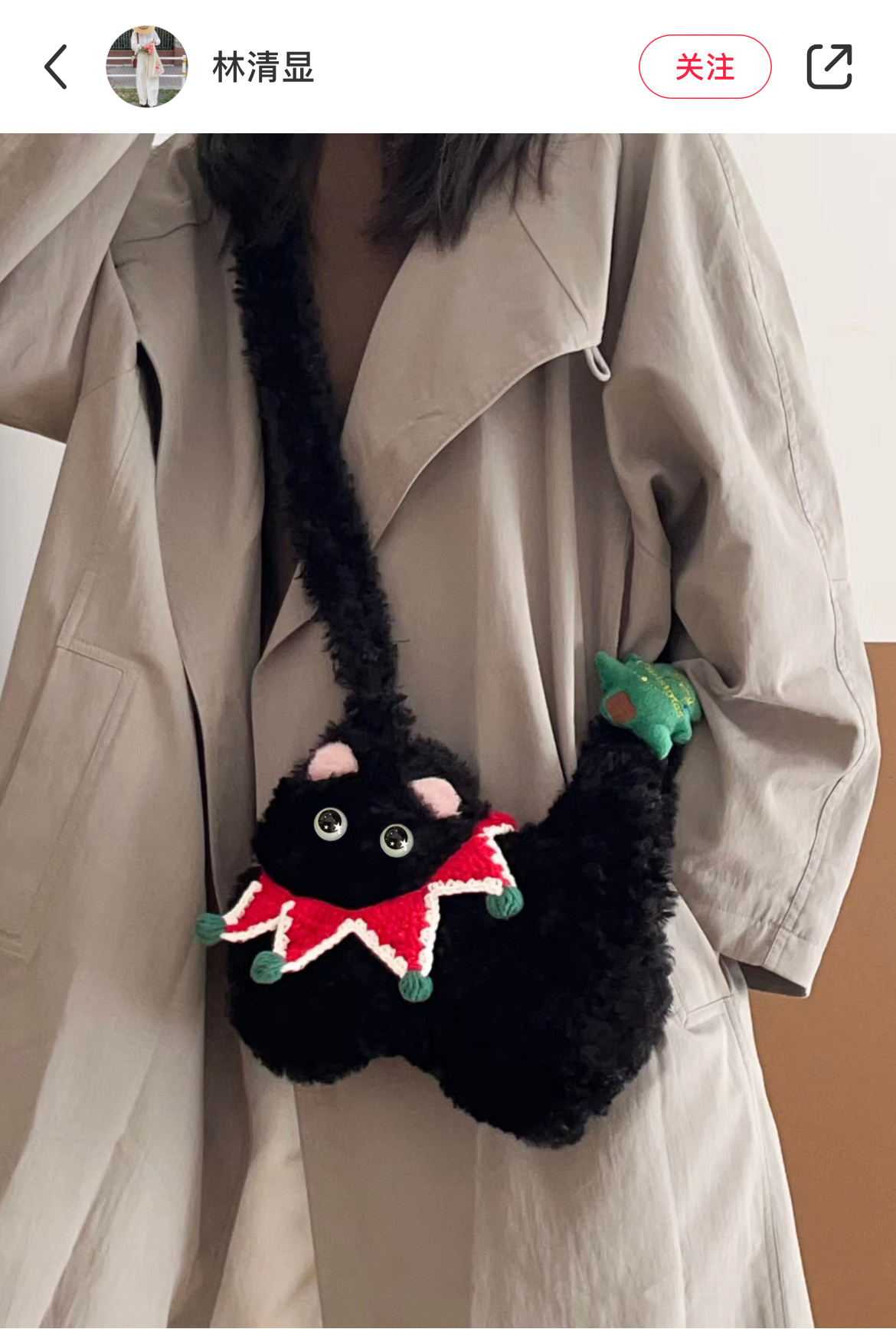小猫斜挎包 