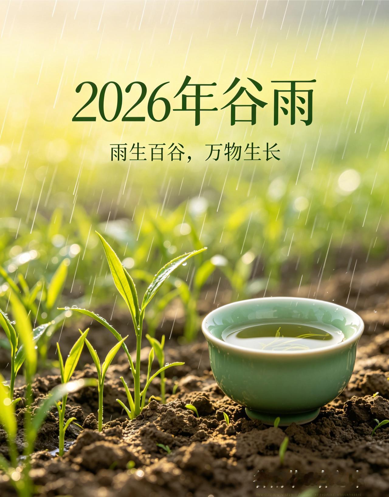 【谷雨：春天最后一场雨，是给秋天的请柬】
 
今儿个谷雨，丙午马年三月初四，春季