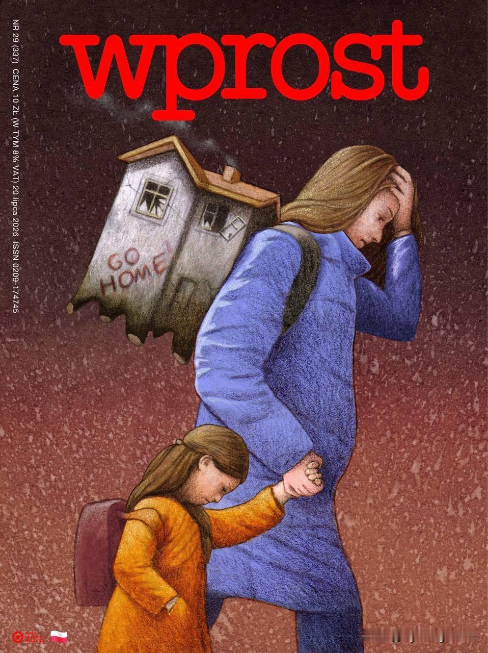 🇵🇱波兰杂志《Wprost》制作了一期封面，作为其2022年3月那期封面（见