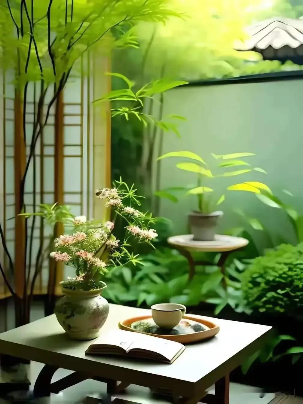 《采桑子·晨寄相知》

心怀知己情常在，
晓语温来。
叙语长偕，
牵挂悠悠乐满怀