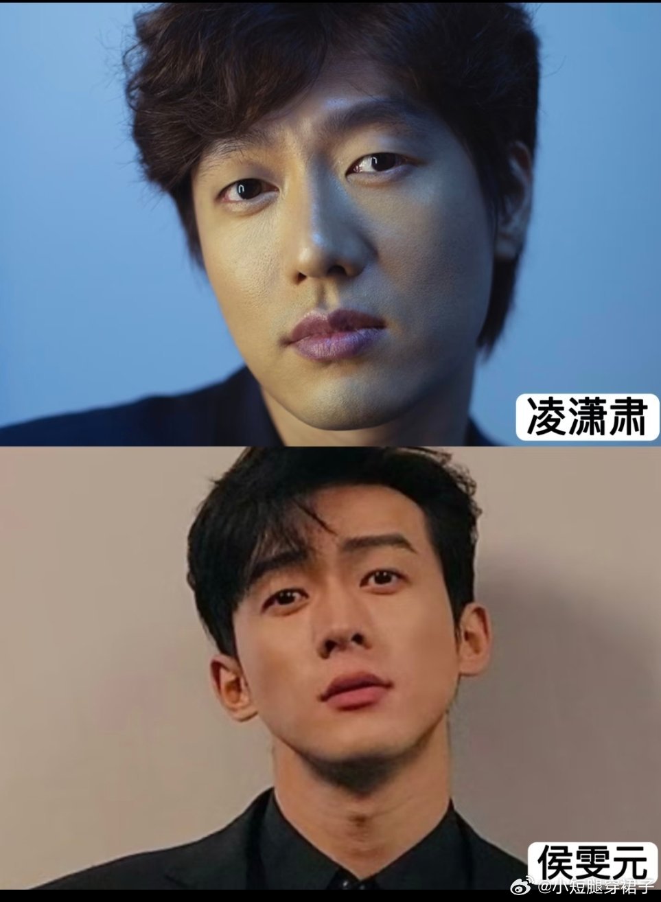 没人觉得侯雯元像凌潇肃吗？都是单眼皮，小麦色帅哥。 