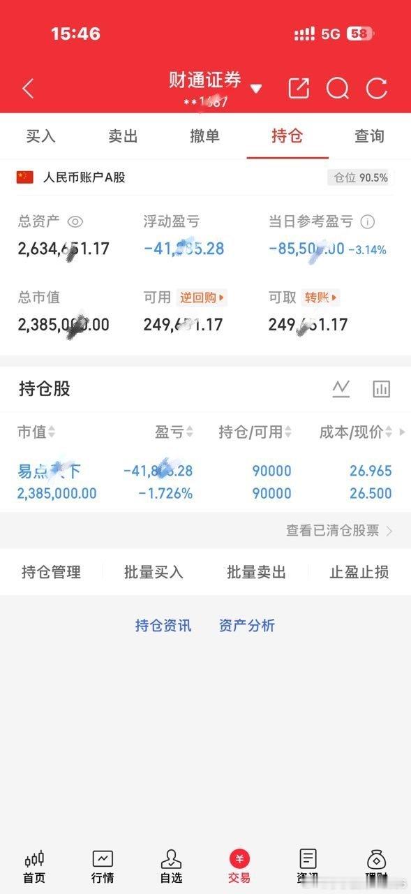 今日操作继续持有：易点TX     看到的朋友点个赞，扣一波“178”支持财神，