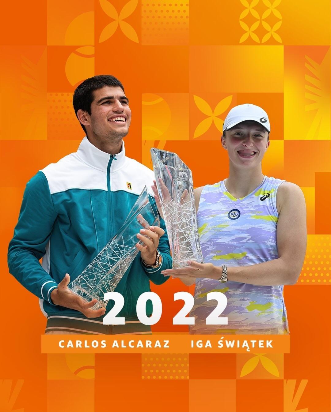 迈阿密1000赛 过去五年的冠军是完全不重复的五对男女，今年如果还不重复，你希望