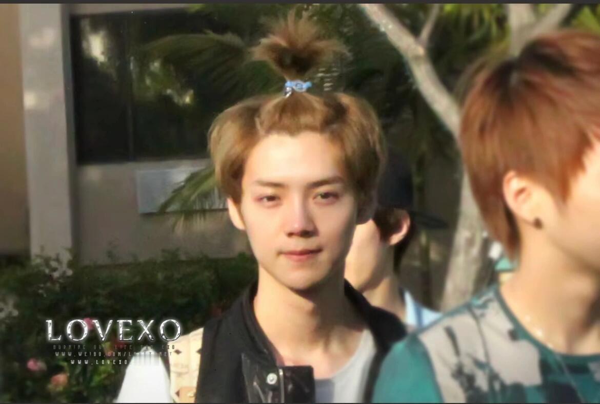 鹿晗是扁头 如果鹿晗这是扁头的话😱 鹿晗主动找话题聊天