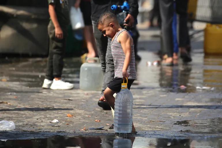 巴勒斯坦红新月会：加沙80%的水源完全被污染 巴勒斯坦红新月会健康项目主任巴沙尔