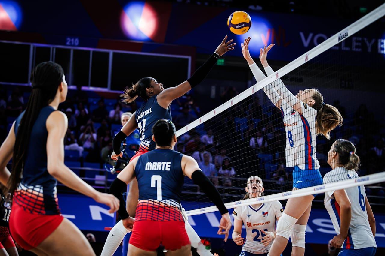 【2026世界女排联赛 帕西格市站：捷克女排3-2多米尼加共和国女排】北京时间2