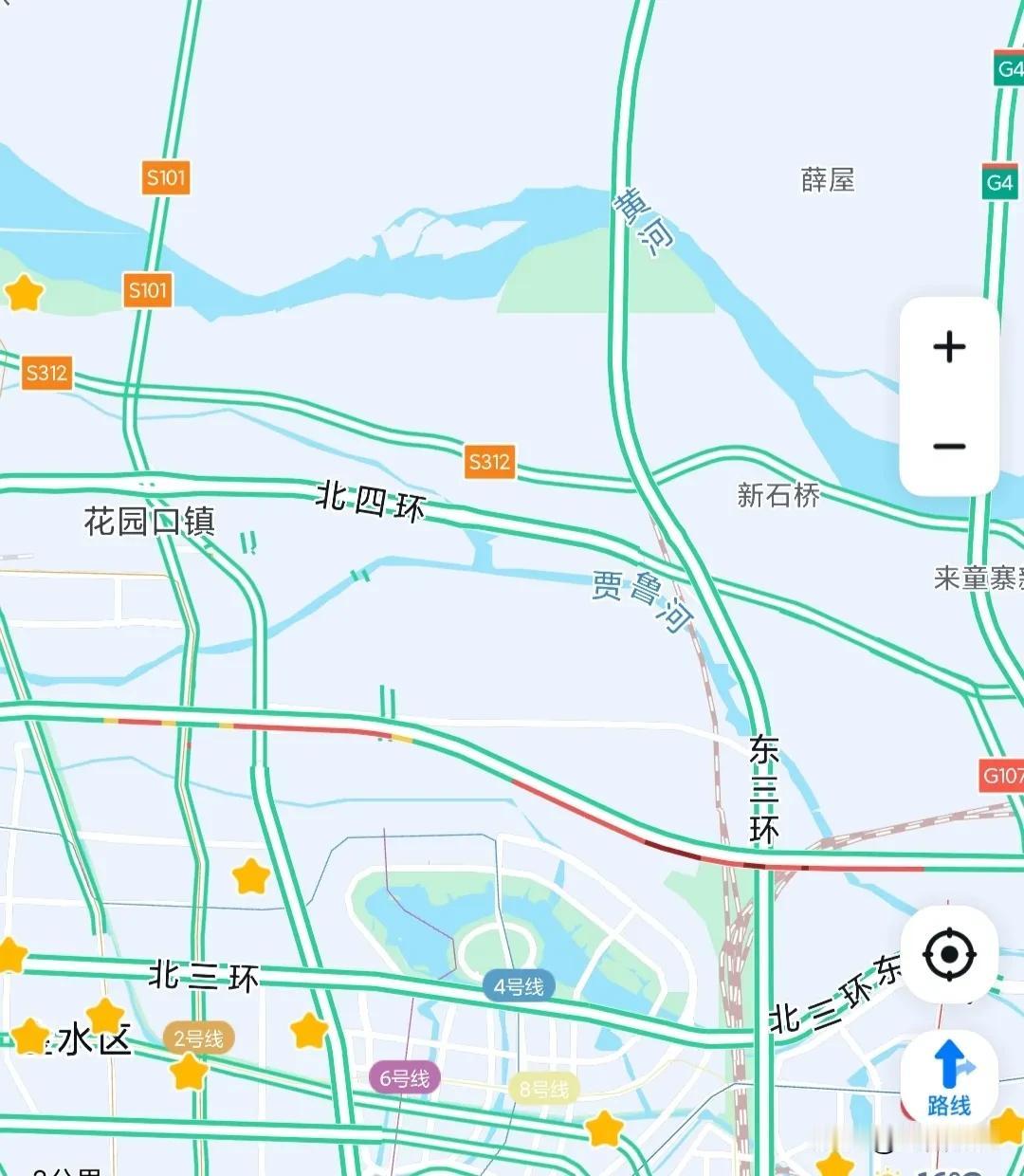 五一假期第一天，准备去日照和青岛，这才早上七点不到，连霍高速郑州段都已经开始堵了