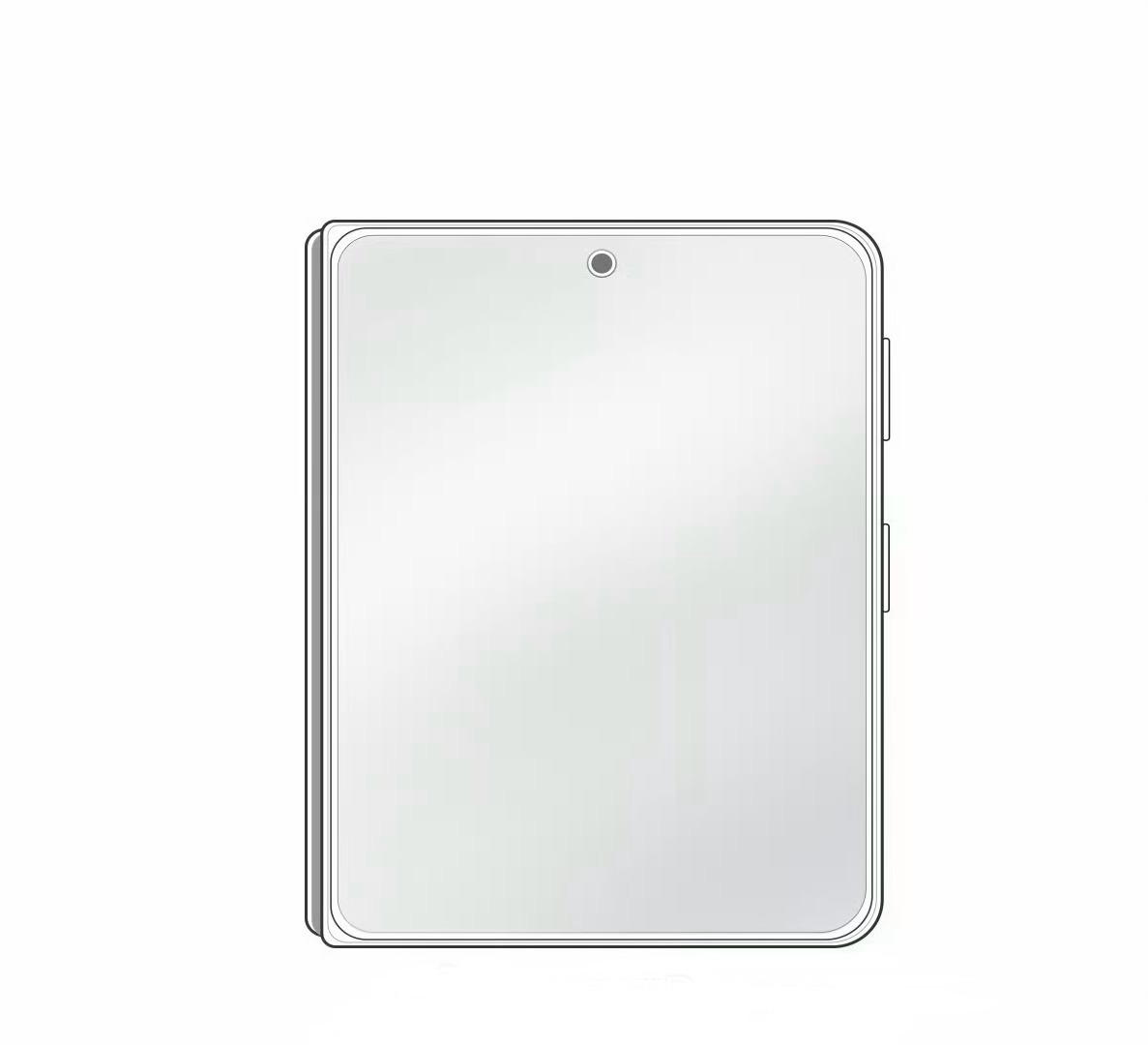 华为PuraXMax曝光算是首创阔折叠二代产品Pura X Max 展开后 7.