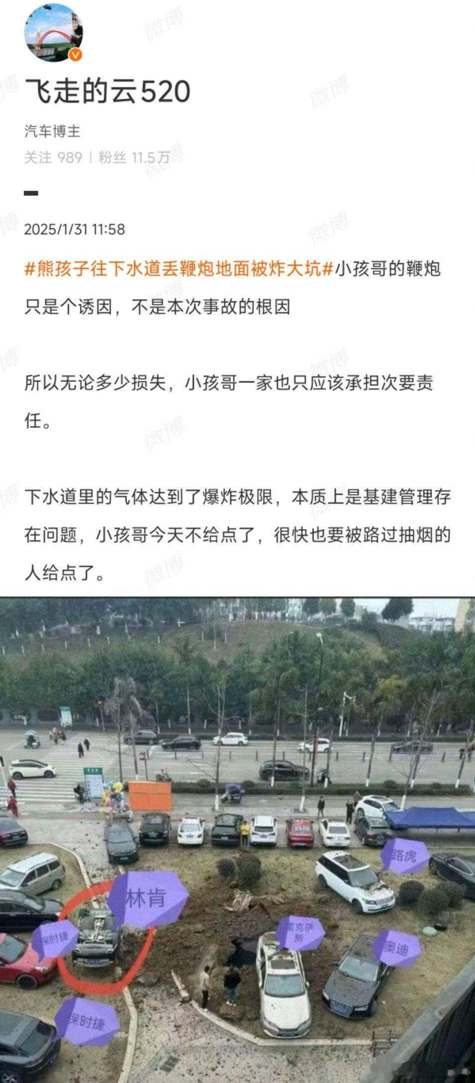 小孩放鞭炮扔下水道引发爆炸  扔鞭炮进化粪池的男孩已被警方带走  我说小孩的动作