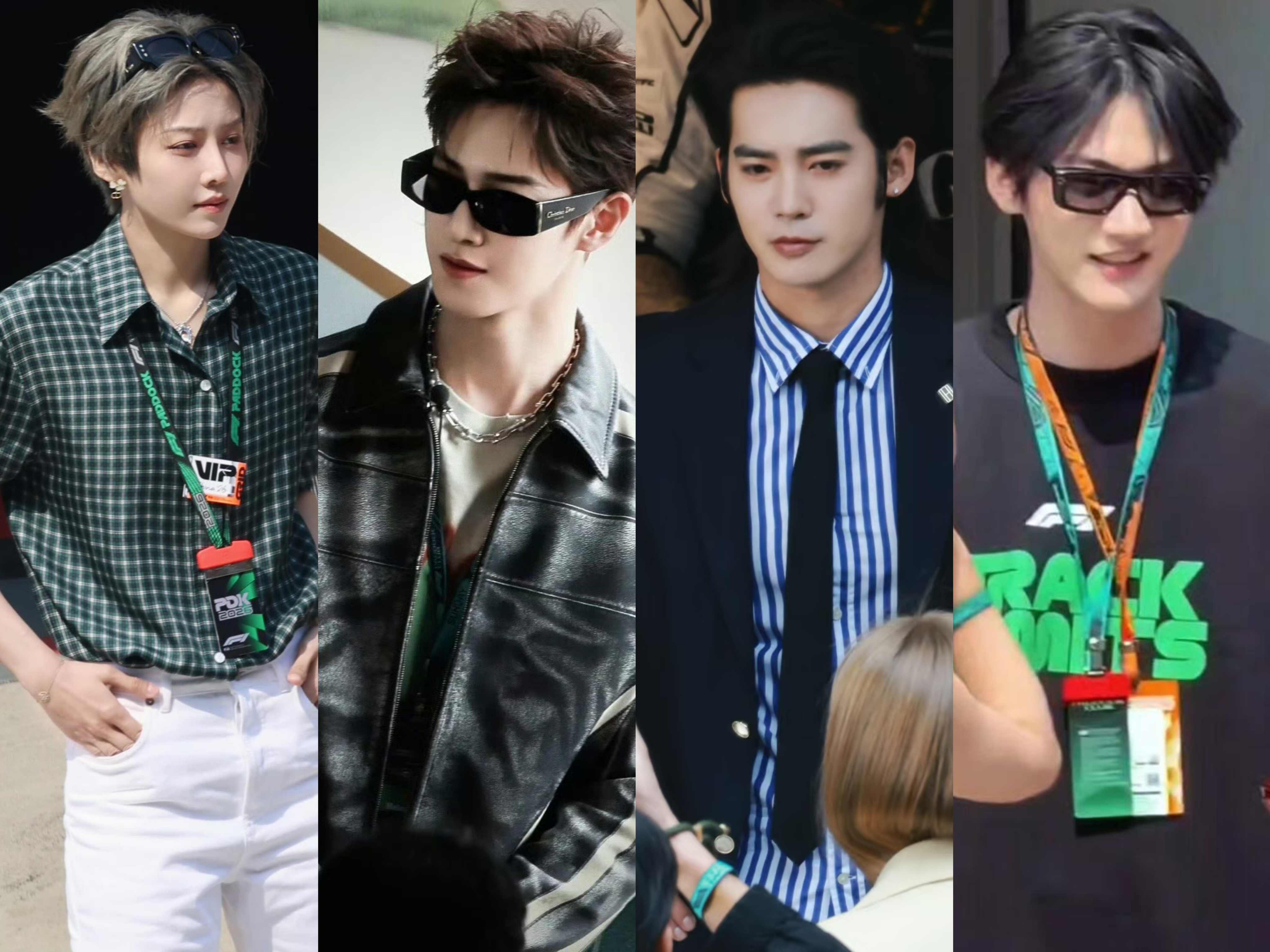 今日受邀出席F1赛事的明星，看看状态刘雨昕 李昀锐 于适 周柯宇 